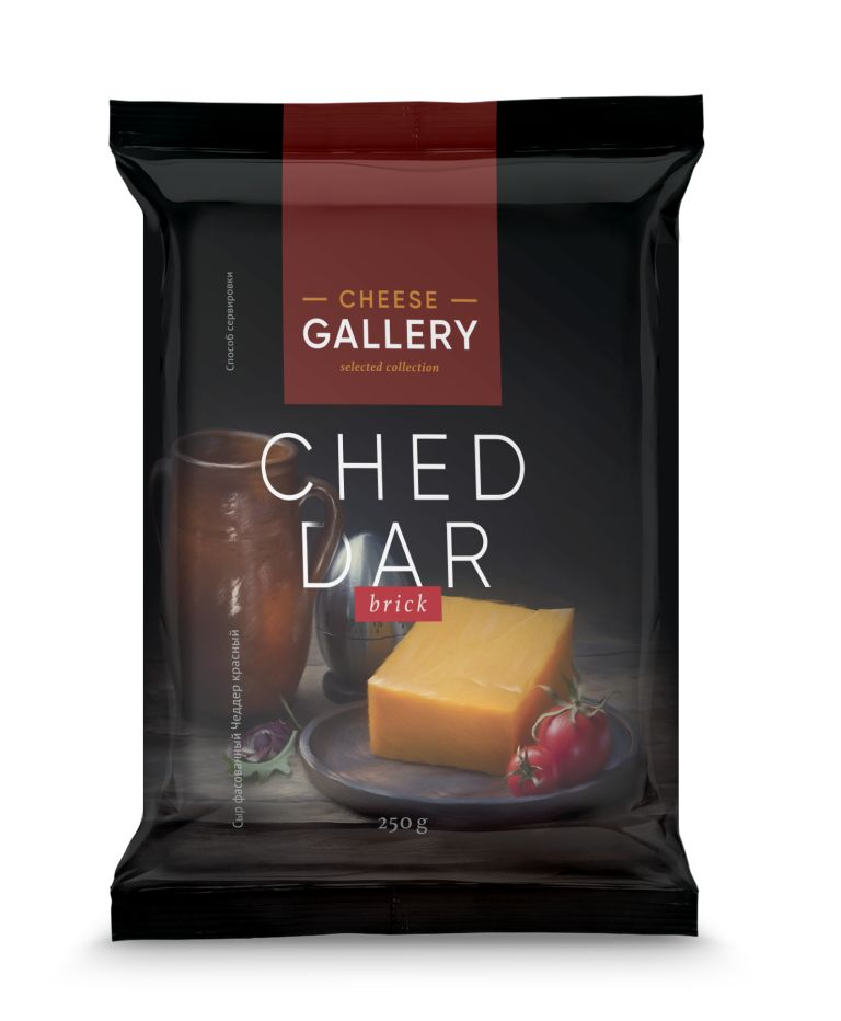 Сыр "Чеддер" красный 50% "Cheese Gallery" 250 гр. – купить в интернет ...