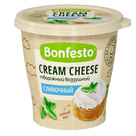 Кремчиз воздушный сыр Сливочный Bonfesto (Бонфесто) 65% 125 г