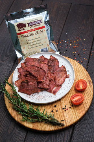 Мясные чипсы "Мяснушки" из свинины Пикантные. 40 гр.