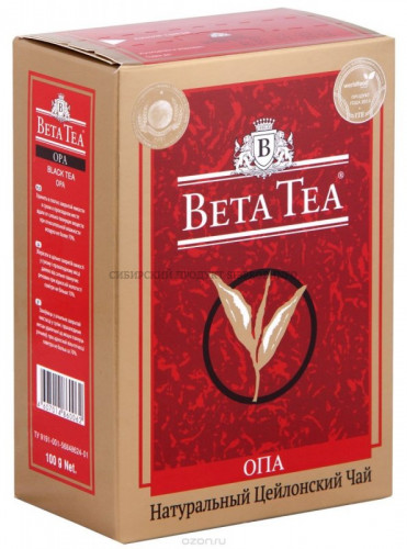 Чай Опа 100гр Бета/круп лист к/кор Beta Tea Opa