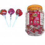 Карамель на палочке "Zнайки Land" со вкусом клубника, вишня, малина 18гр*90шт /6блоков