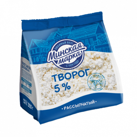 Творог "Минская марка" рассыпчатый 5% 350 гр.