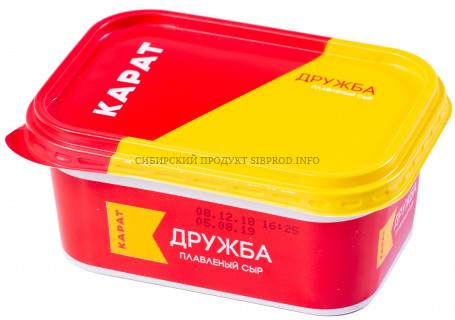 Сыр плавленый Дружба 45% "Карат" 400 гр.