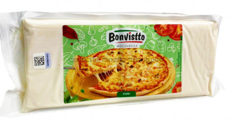 Моцарелла сыр ТМ «Bonvistto» брус 2,5 кг.