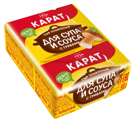 Сыр плавленый "С грибами для супа" 45% 90 г