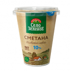 Сметана Село зеленое 10% пл.ст.300 г