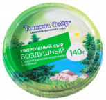 Сыр творожный  ТЫСЯЧА ОЗЁР "Воздушный с маринованными огурчиками и зеленью" 60% 140 г