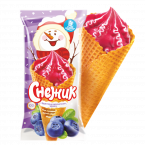 Снежик рожок черника * 100 гр * 20 шт.