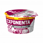 Продукт кисломолочный Экспонента High-pro обезжиренный со вкусом вишня-пломбир.ст 160 мл