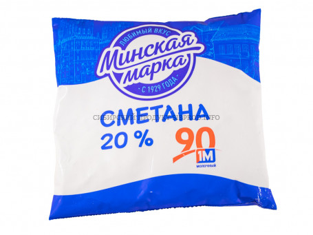 Сметана "Минская марка" фин-пак 20% 400 гр.