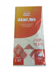 Масло сладскосливочное несоленое 72,5 % "Щедрые Пружаны" 1 кг.
