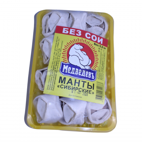 Медведевъ Манты "Сибирские" 0,5 кг