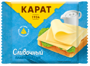 Плавленый сыр ломтиками с сливочный 25% Карат 130 г