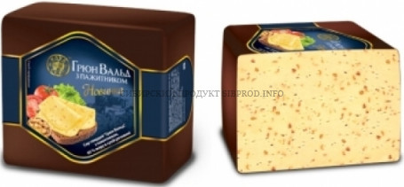 Сыр Грюн Вальд с пажитником 45% "Мелодия вкуса" 2,7 кг.