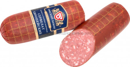 Сервелат Европейский 380 гр  Омский Бекон