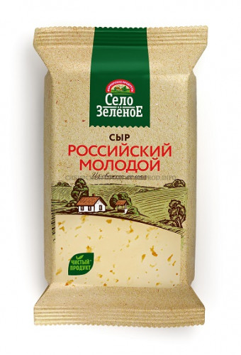 Российский молодой сыр 50% фас Село Зеленое 200 г