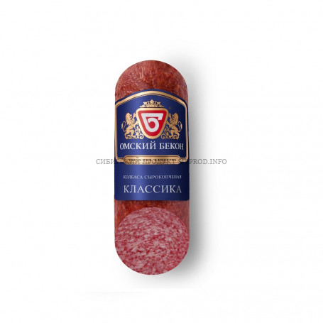 Классика сырокопченая 185 гр  Омский Бекон