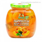 Абрикосы Медведь Любимый половинки в сиропе 580мл/530г ст/б/Китай/ 