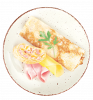 Блинчики с ветчиной и сыром замороженные (подложка) СД * 0,360 г