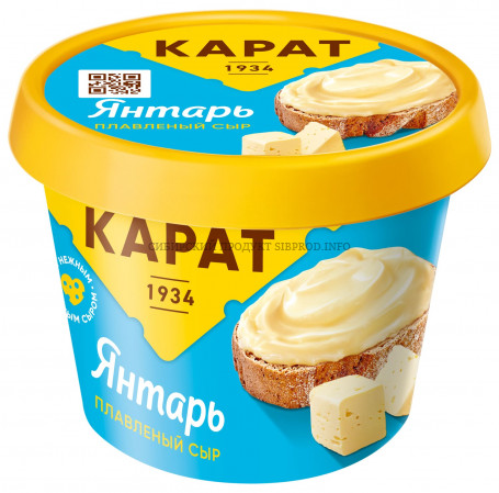 Сыр плавленый "Янтарь" 45% 230 г