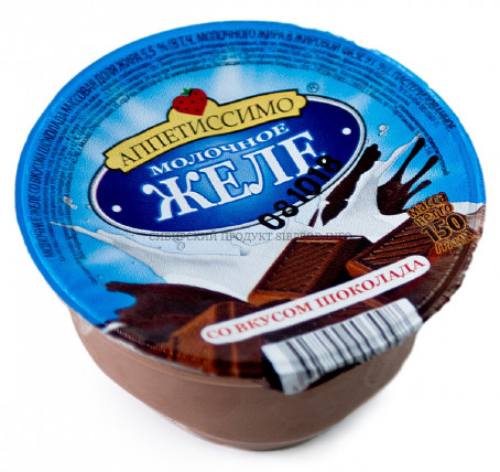 Молочное желе Шоколад 5% 150 гр.