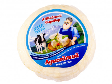 Адыгейский сыр копченый 45% Алтайский сыровар 0,3 кг.