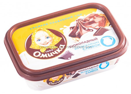 Сыр плавленый Шоколадный "Омичка" 180 гр.