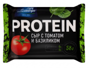 ПРОТЕИНОВЫЙ сыр 30% с томатом и базиликом ТМ ОЛДЕНБУРГЕР фас 200 г