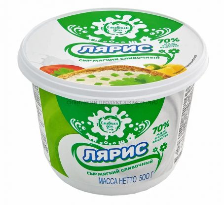 Сыр мягкий сливочный "Лярис" 70% Сливкин Дом 500 г