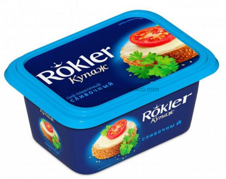 Сыр плавленый Сливочный "Rokler" 370 г