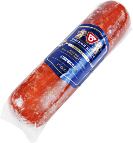 Сервелат ГОСТ 380 гр  Омский Бекон