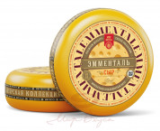 Эмменталь сыр 45% Мир Вкуса" КОБРИНСКИЕ СЫРЫ круг 12 кг.