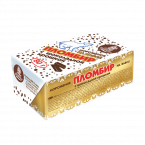 Брикет Мороженое пломбир 12% ванильный с шоколадной крошкой на вафлях 80 гр