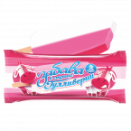 "Забава в стране Гулливерии" Мороженое сливочное 9% ванильное и с ароматом вишни 50 гр