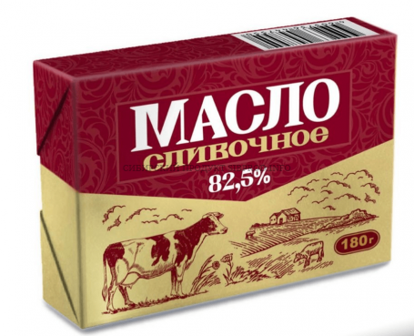 Масло сливочное ТМ НАША МАРКА 82,5% 180 г