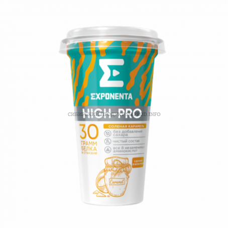 Напиток кисломолочный Экспонента High-pro соленая-карамель,ст 250 мл.