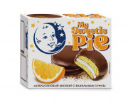 Бисквит с ароматом апельсина с молочным суфле с ванилью в молочном бельгийском шоколаде ЗГДиОП им.В.П.Пастухова 60 гр 1 шт